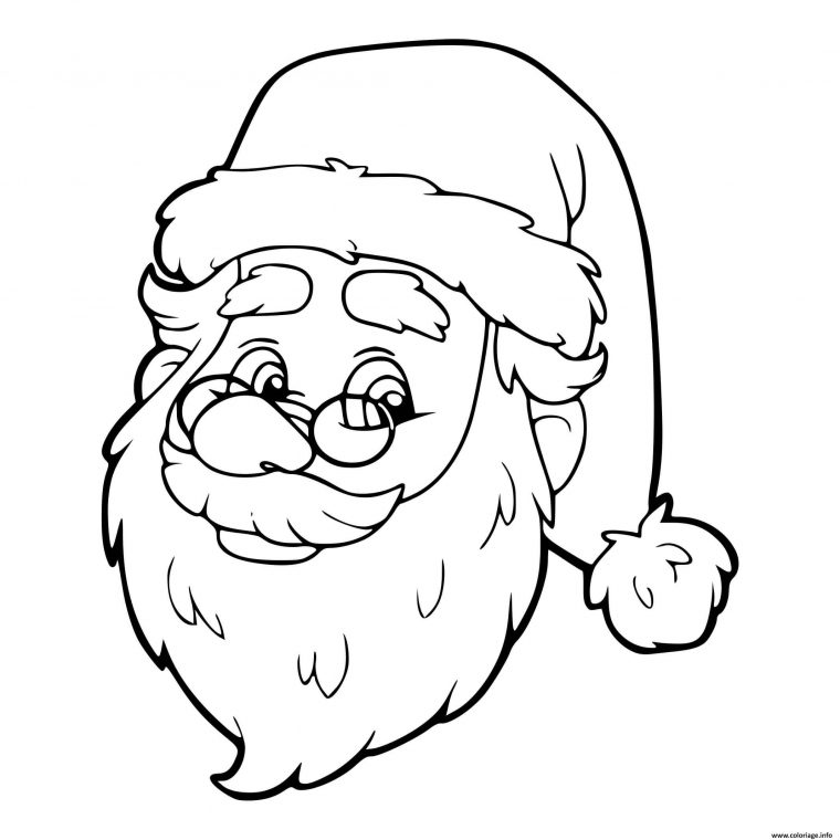 Coloriage Pere Noel Pour Les Enfants De La Maternelle pour Pere Noel Dessin