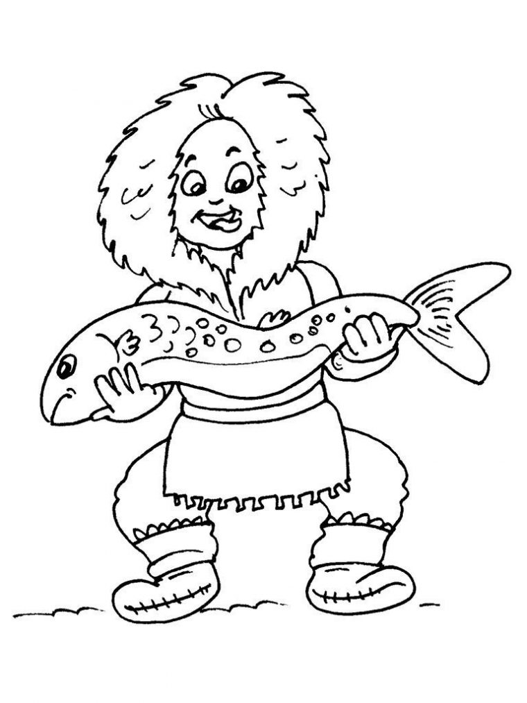 Coloriage Petit Inuit 17 – Coloriage Enfants Garcons Inuit serapportantà Coloriage Enfant