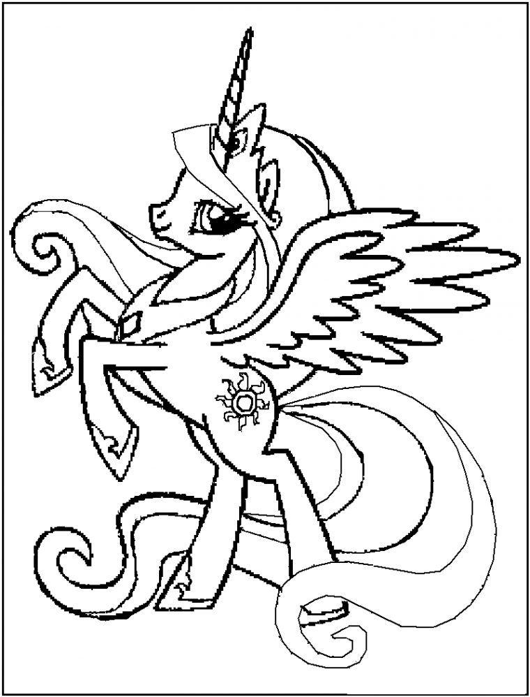 Coloriage Petit Poney #41858 (Dessins Animés) – Album De à Coloriage Poney