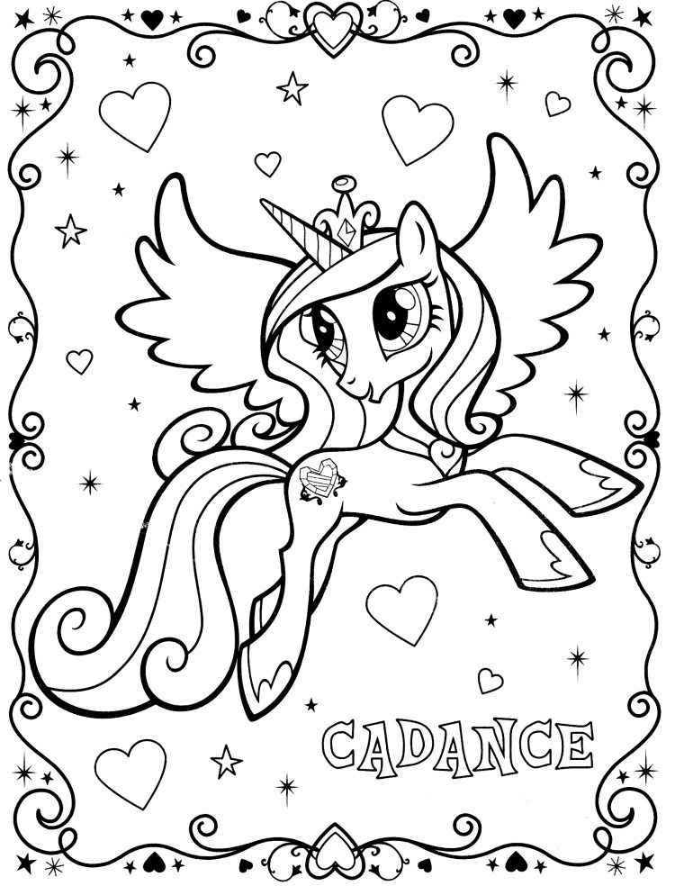 Coloriage Petit Poney #41891 (Dessins Animés) – Album De avec Poney Dessin