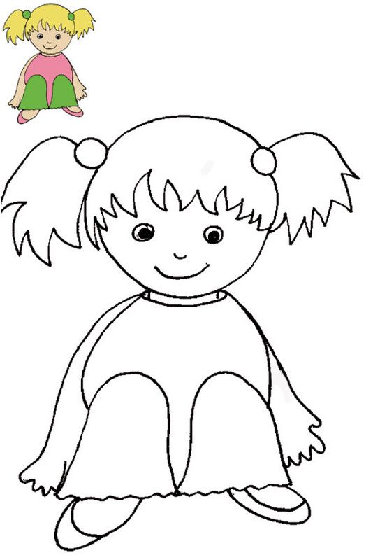 Coloriage Petite Fille Blonde Avec Modèle concernant Dessin Pour Filles 