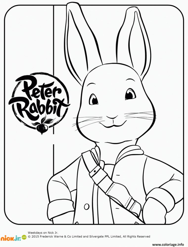 Coloriage Pierre Lapin En Anglais Peter Rabbit Dessin dedans Dessin Pierre Lapin