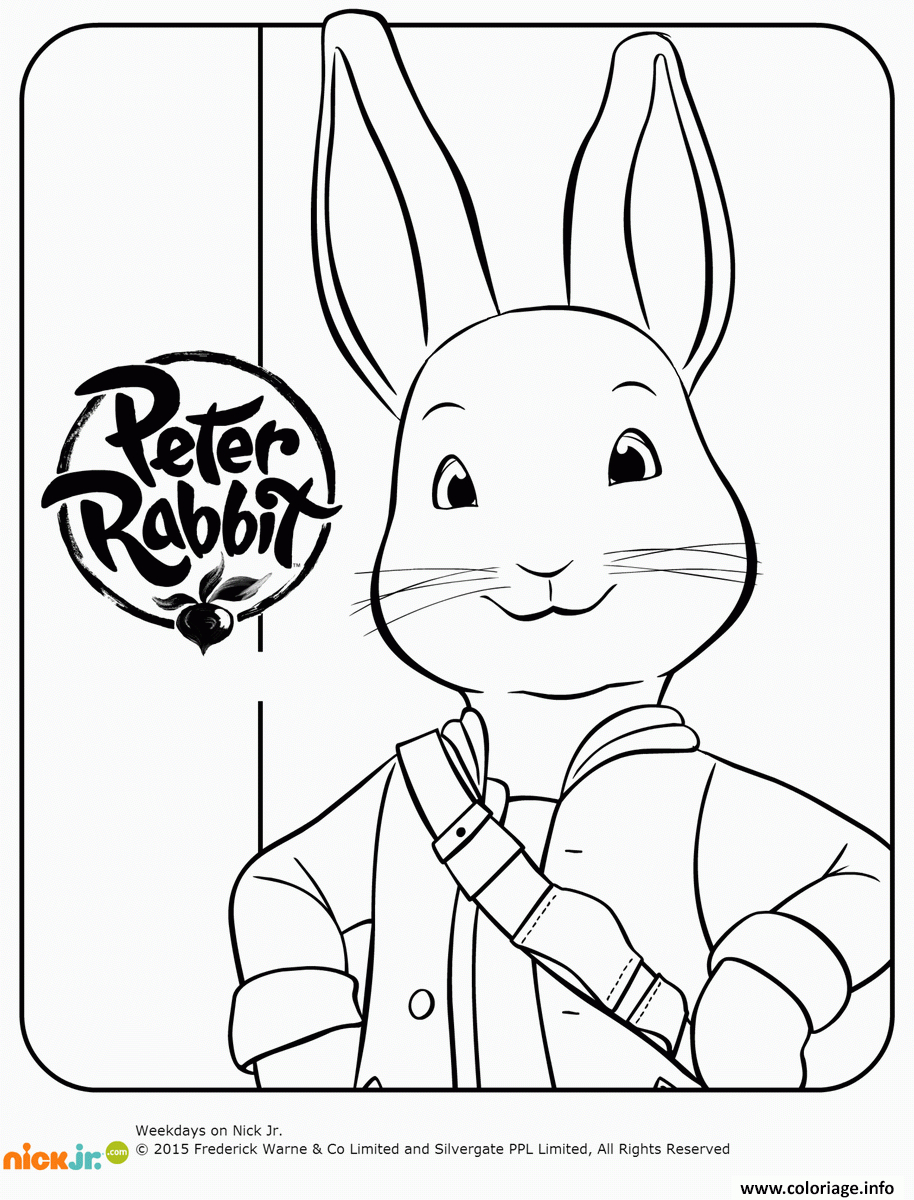 Coloriage Pierre Lapin En Anglais Peter Rabbit Dessin dedans Dessin Pierre Lapin 