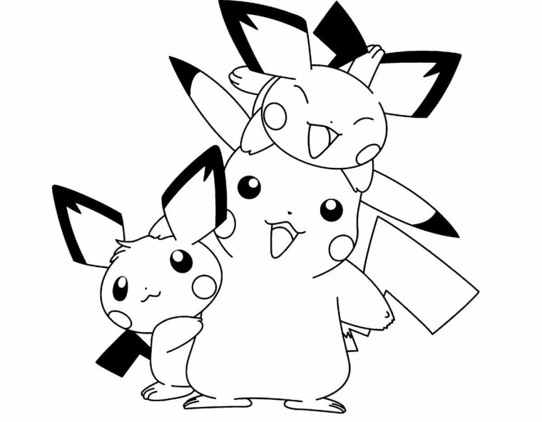 Coloriage Pikachu. Imprimez Gratuitement Au Format A4 dedans Coloriage Pikachu A Imprimer Gratuit