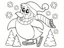 Coloriage Pingouin De Noël : 40 Dessins À Imprimer avec Coloriage Pingouin