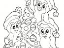 Coloriage Pingouin De Noël : 40 Dessins À Imprimer encequiconcerne Dessin Noel