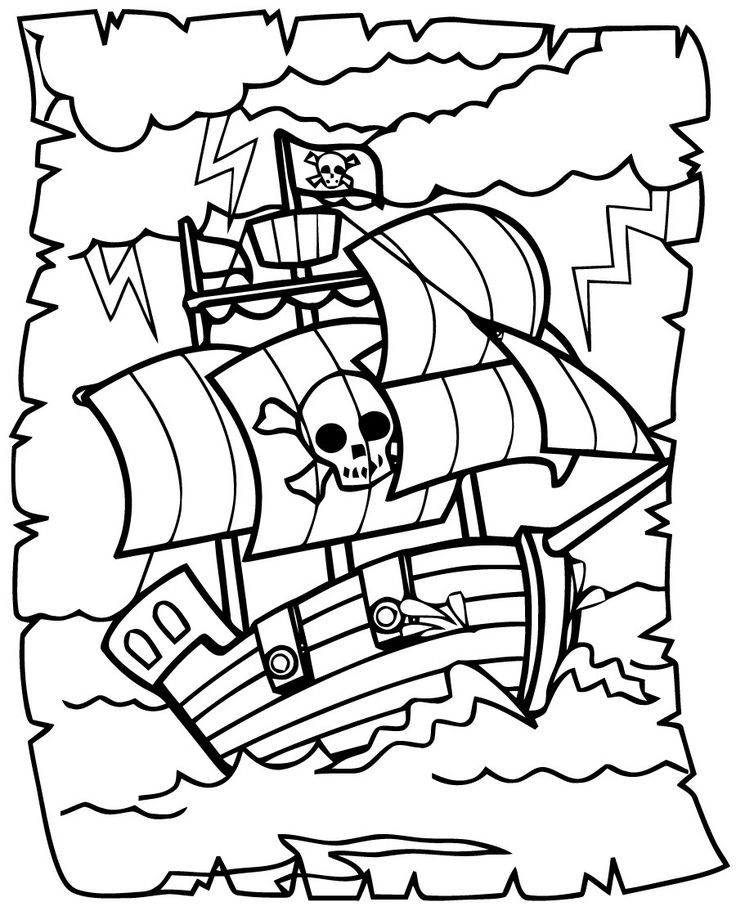 Coloriage Pirate À Imprimer  Coloriage Bateau, Pirates dedans Drapeau De Pirate À Imprimer Gratuit