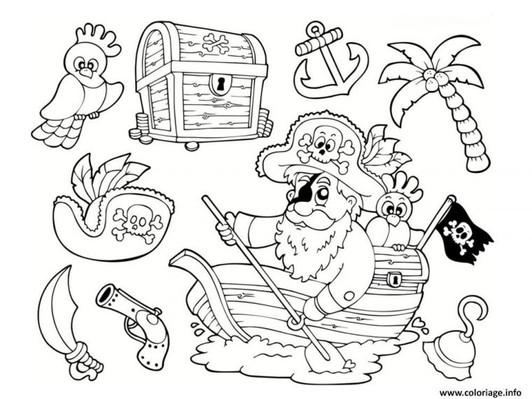 Coloriage Pirate Maternelle Facile Enfant Dessin Pirate À à Dessin Facile Enfant