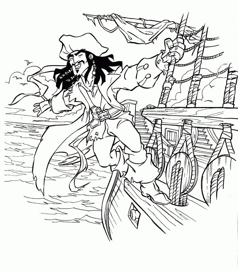 Coloriage Pirate  Mon Anniversaire Pirate à Dessin Jack Le Pirate