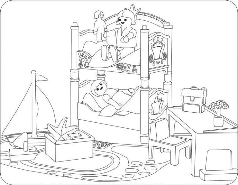 Coloriage Playmobil. 100 Images Pour Imprimer Gratuitement à Coloriage Playmobil Pompier