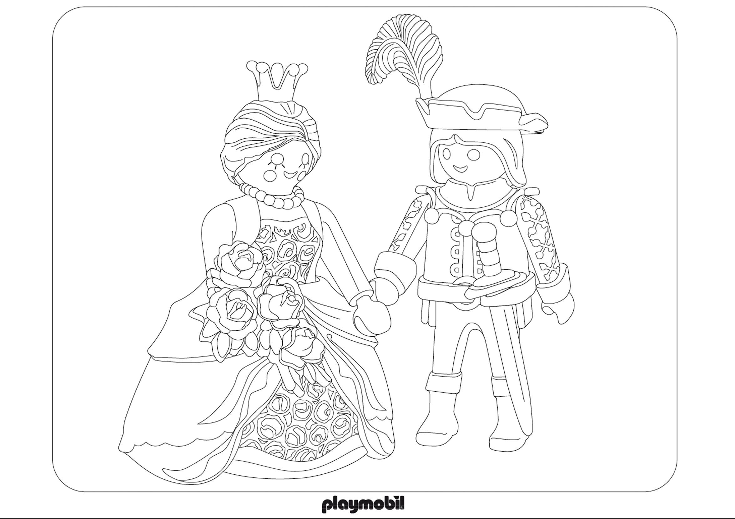 Coloriage Playmobil À Colorier - Dessin À Imprimer dedans Coloriage Playmobil 