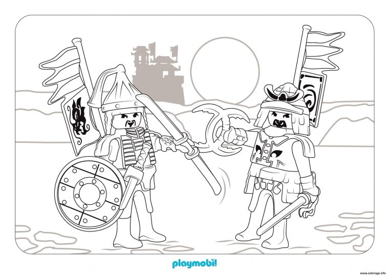 Coloriage Playmobil Au Pays Des Dragons 3 Dessin Playmobil concernant Coloriage Playmobil Pirate