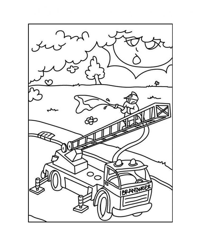 Coloriage Playmobil : Camion Des Pompiers  A Partir De La encequiconcerne Coloriage Playmobil