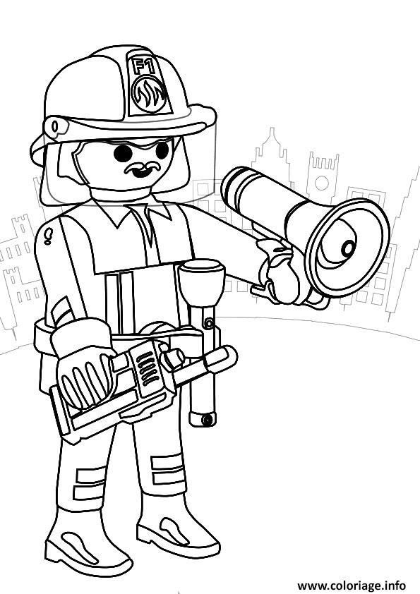 Coloriage Playmobil Pompier Dessin Playmobil À Imprimer avec Coloriage Playmobil 