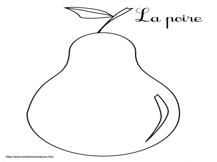 Coloriage Poire À Imprimer – Coloriages Gratuits encequiconcerne Coloriage Poire