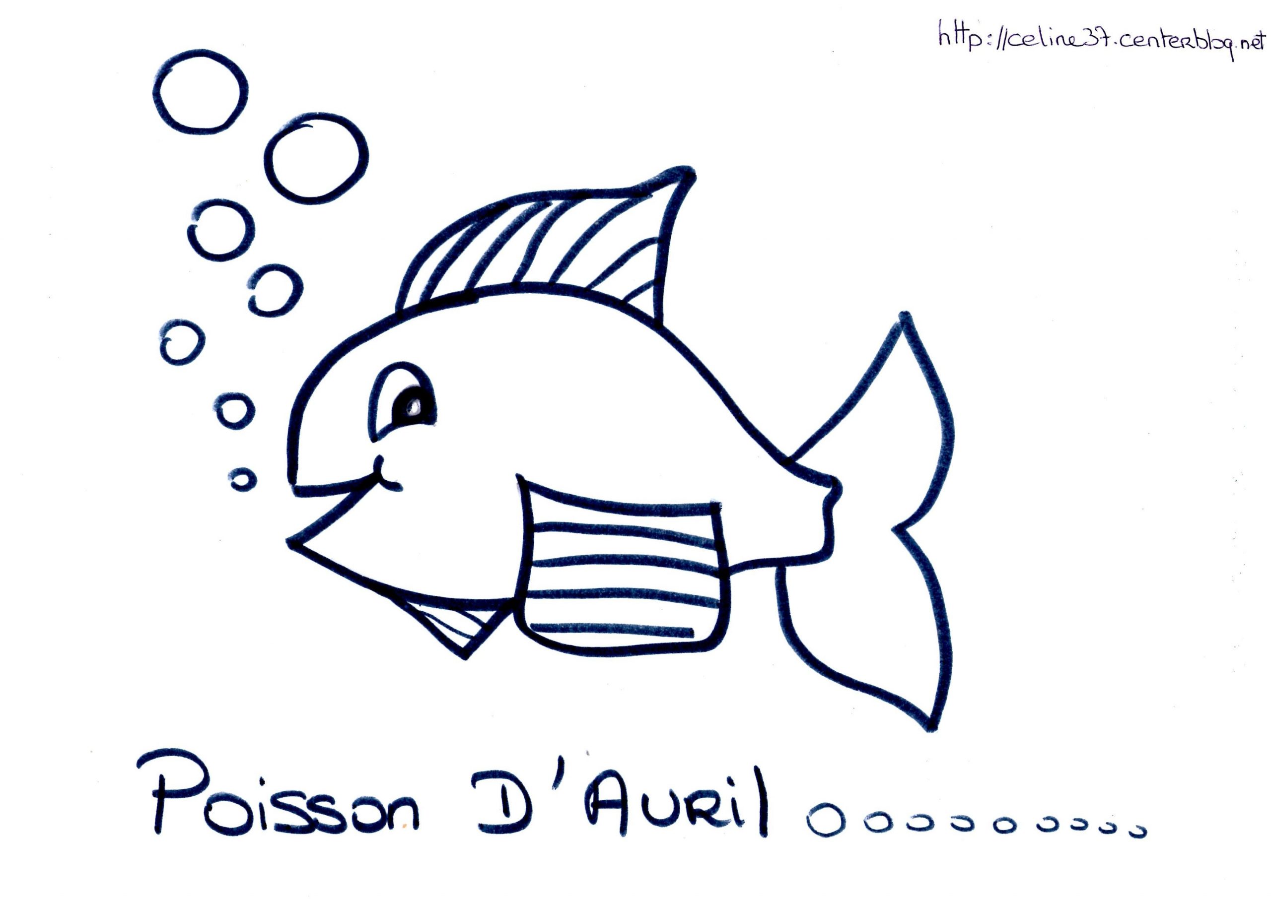 Coloriage Poisson D Avril serapportantà Poisson D Avril A Colorier 