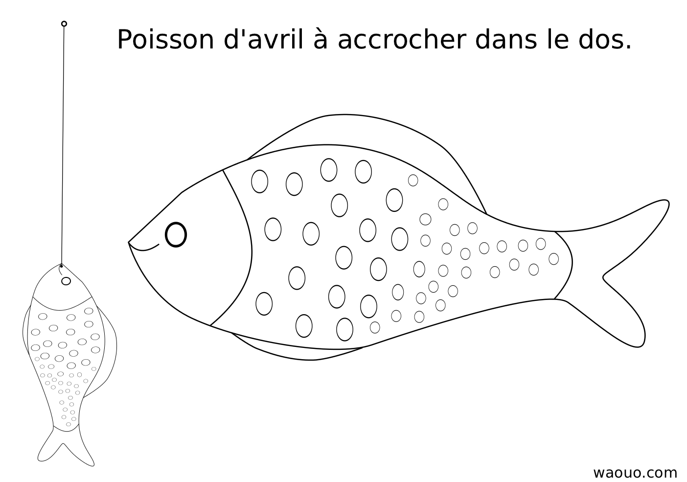 Coloriage Poisson D&amp;#039;Avril À Colorier Et Découper encequiconcerne Poisson D Avril A Colorier 