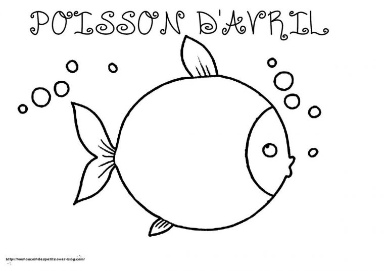 Coloriage Poisson D'Avril – Nathalienounou35.Over-Blog tout Coloriage Avril