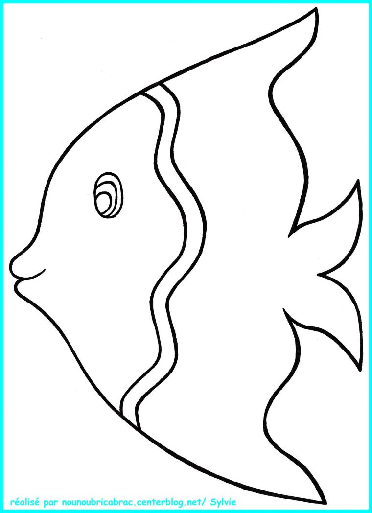 Coloriage Poisson Rouge À Colorier – Dessin À Imprimer pour Dessin Petit Poisson