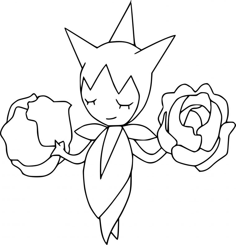 Coloriage Pokemon Roselia À Imprimer dedans Coloriages Pokemon À Imprimer