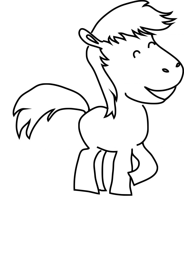 Coloriage Poney À Imprimer à Coloriage