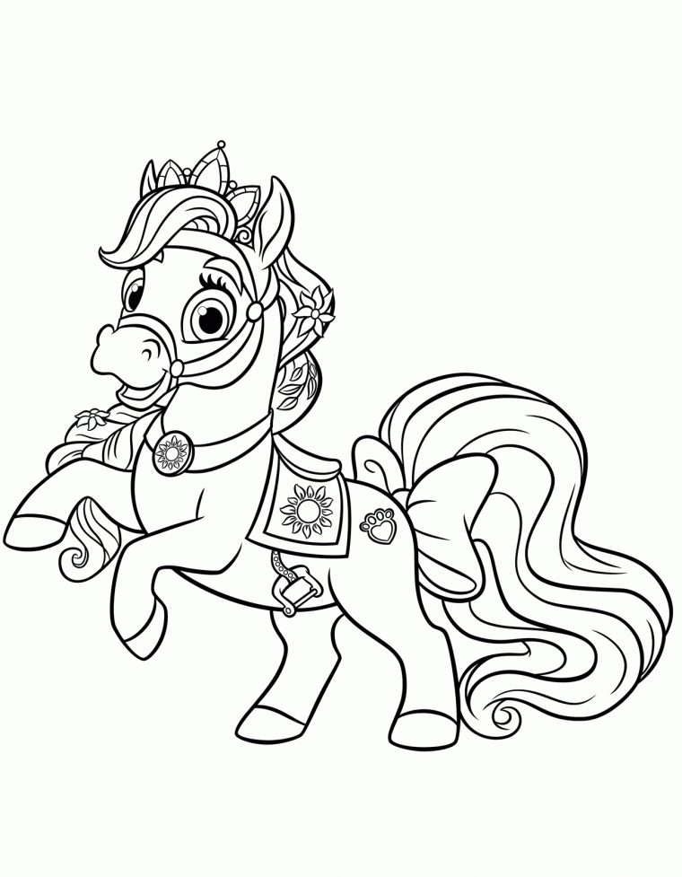 Coloriage – Poney Étoile intérieur Dessin Poney