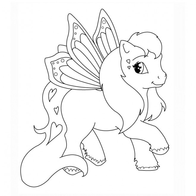 Coloriage Poney Volant Dessin Gratuit À Imprimer à Dessin De Pingouin À Imprimer 