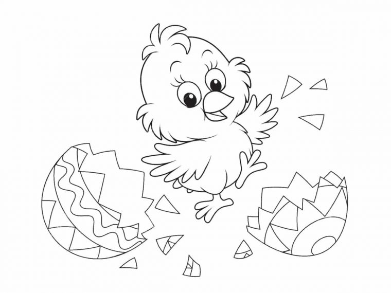 Coloriage Poussin : 30 Dessins À Imprimer Gratuitement tout Poussin Coloriage