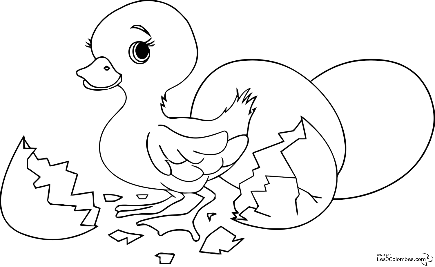 Coloriage Poussin De Paques 5 - Coloriage En Ligne Gratuit concernant Poussin Coloriage 