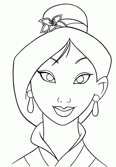 Coloriage Princesse Mulan À Imprimer serapportantà Coloriage Cendrillon À Imprimer