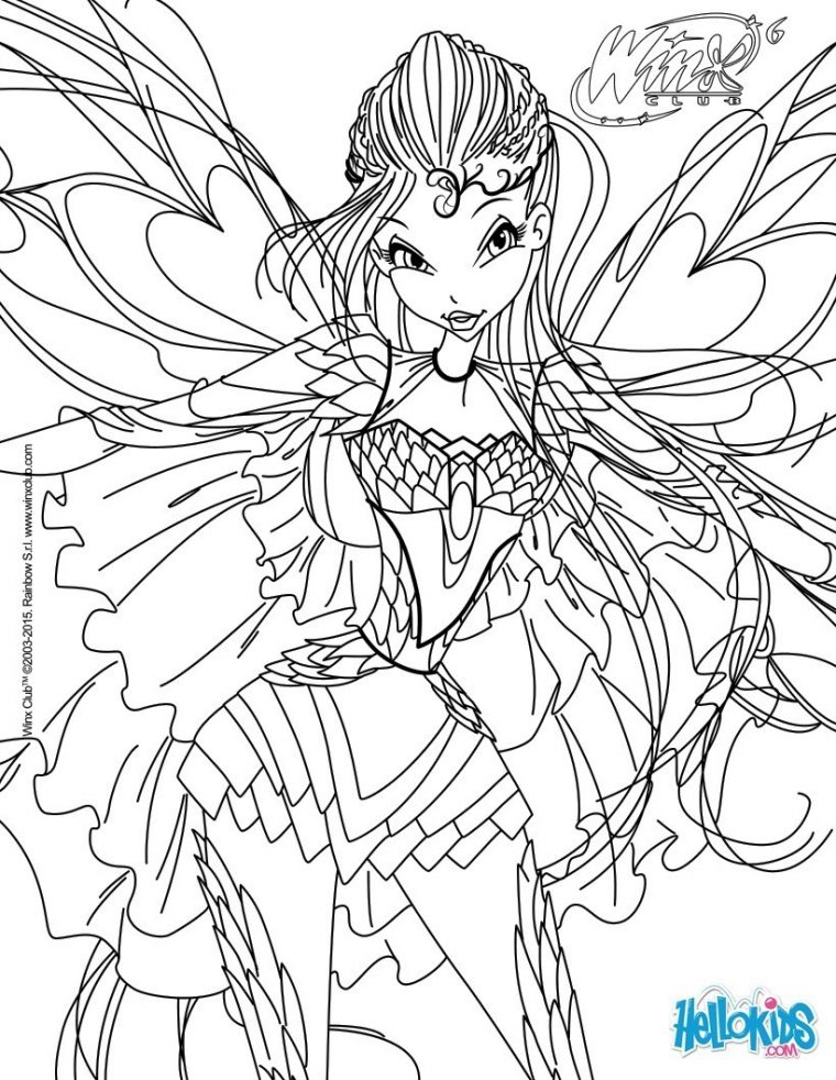 Coloriage Princesse Winx – Ti Bank avec Coloriages Winx