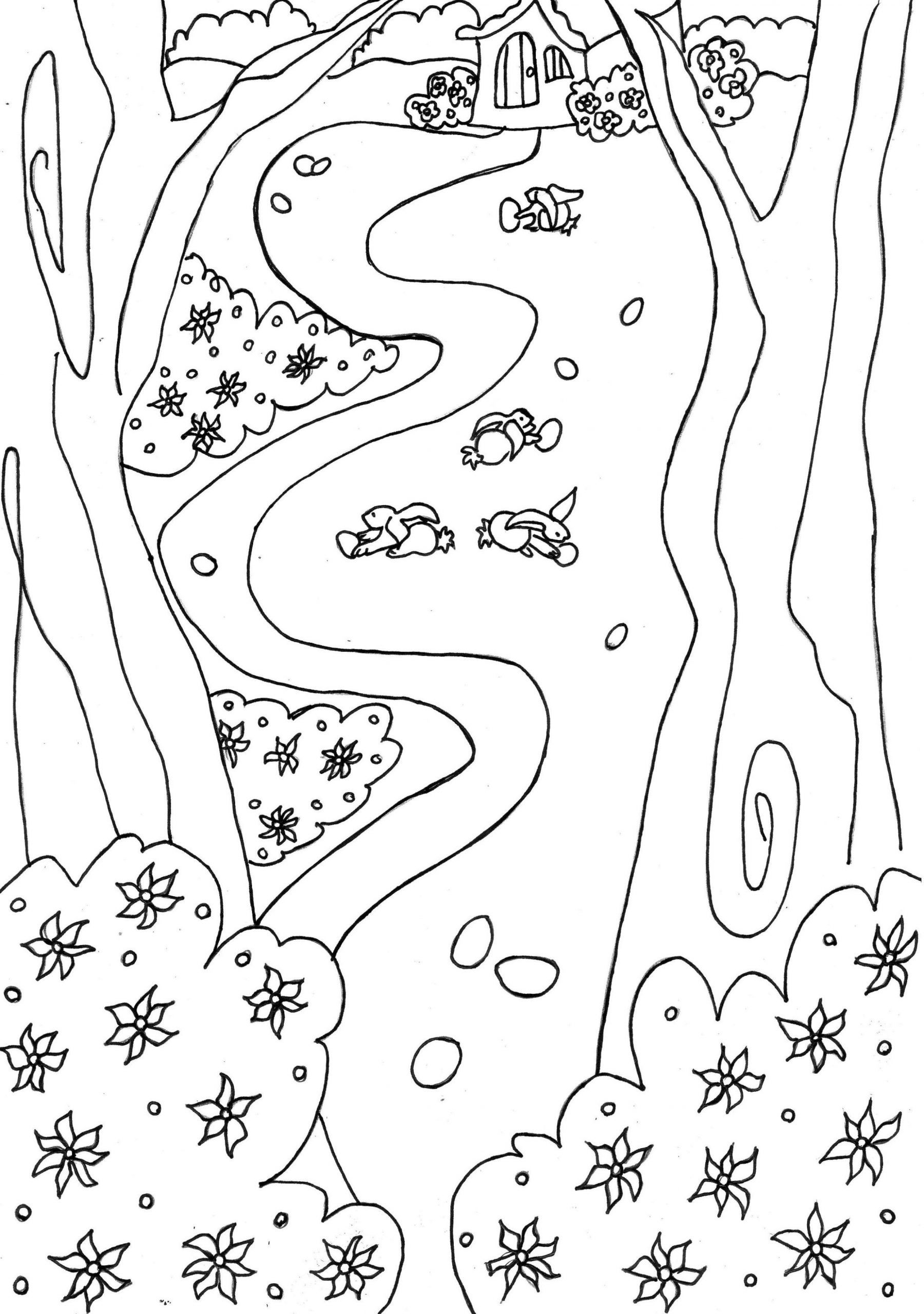 Coloriage Printemps 111 - Lescoloriages pour Coloriage Du Printemps 