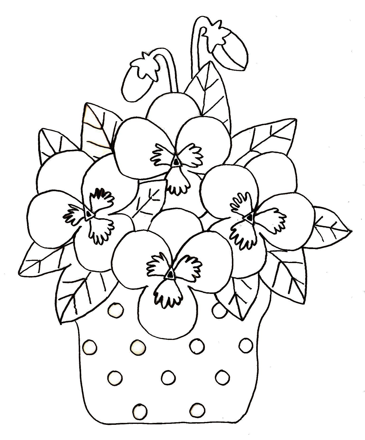 Coloriage Printemps dedans Dessin Bouquet De Fleurs 