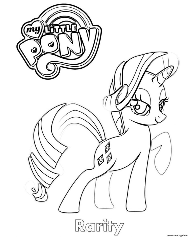 Coloriage Rarity Mlp Dessin My Little Pony À Imprimer tout Poney Coloriage A Imprimer