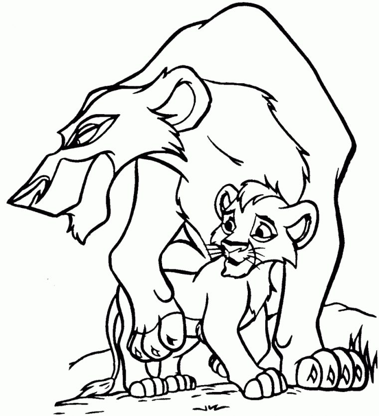 Coloriage Roi Lion Gratuit À Imprimer Et Colorier pour Coloriage Roi Lion À Imprimer