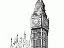 Coloriage Royaume Uni Big Ben Sur Hugolescargot encequiconcerne Dessin Angleterre