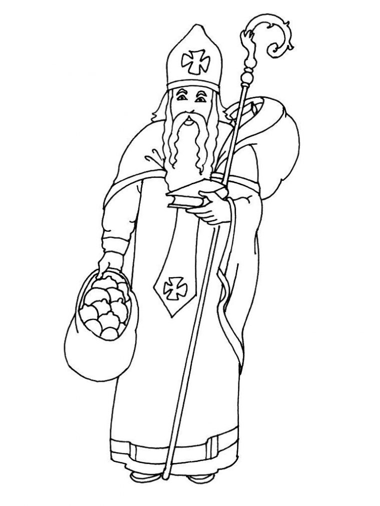 Coloriage Saint-Nicolas 1 – Coloriage Saint Nicolas avec Coloriage Saint Nicolas