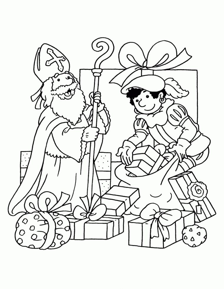 Coloriage Saint-Nicolas À Colorier – Dessin À Imprimer à Coloriage Bricolage