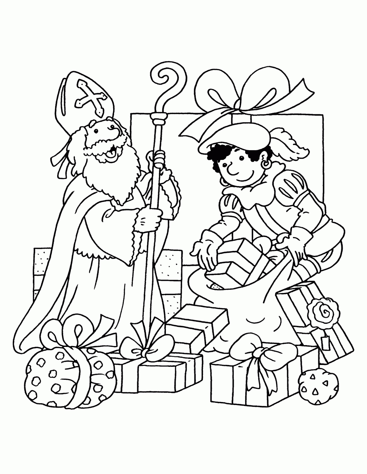 Coloriage Saint-Nicolas À Colorier - Dessin À Imprimer à Coloriage Bricolage 