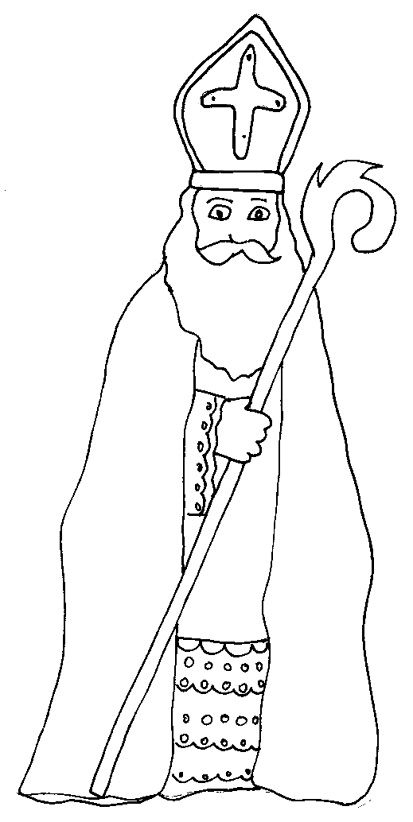 Coloriage Saint Nicolas : Dessin 1  Coloriage, Saint concernant Coloriage Saint Nicolas 