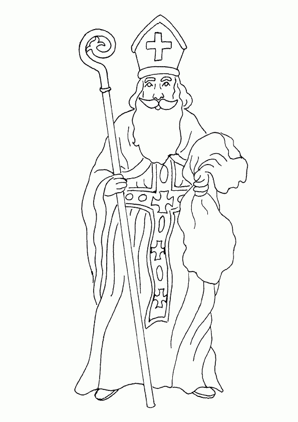 Coloriage Saint Nicolas Sur Hugolescargot dedans Coloriage Saint Nicolas