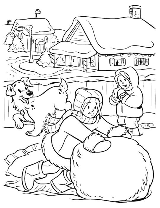 Coloriage Saison Hiver #164542 (Nature) - Album De Coloriages pour Coloriage Saison 