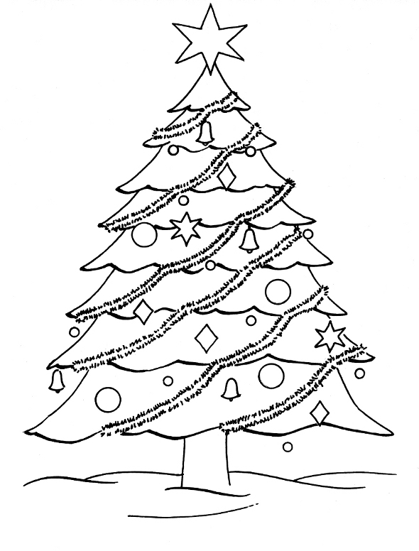 Coloriage Sapin De Noël #167458 (Objets) - Album De Coloriages à Sapin Noel Dessin 