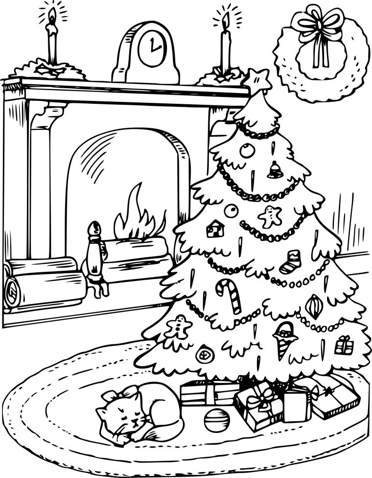 Coloriage Sapin De Noel À Imprimer destiné Coloriage À Faire