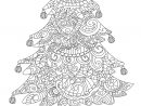 Coloriage Sapin De Noel Mandala Zentangle Anti Stress concernant Coloriage Noel Gratuit Imprimer