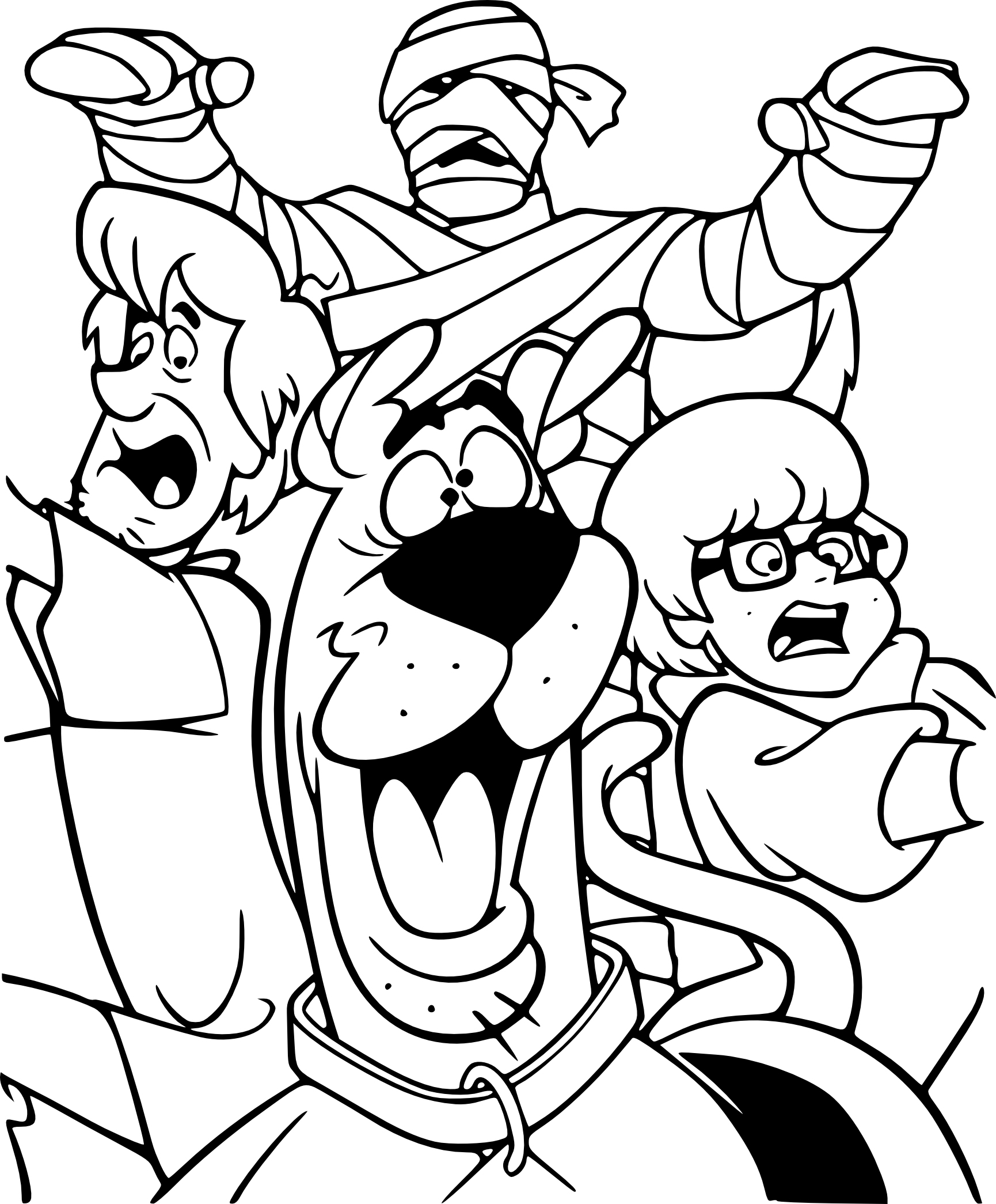 Coloriage Scooby-Doo Halloween À Imprimer concernant Coloriage Halloween À Imprimer Gratuit