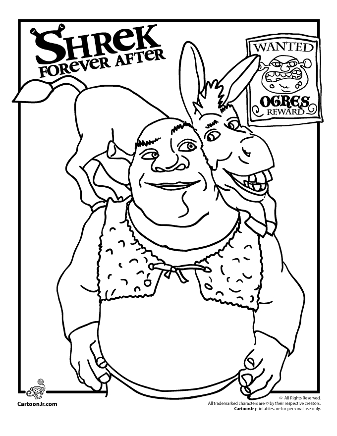 Coloriage Shrek #115102 (Films D'Animation) – Album De serapportantà Coloriage De Shrek