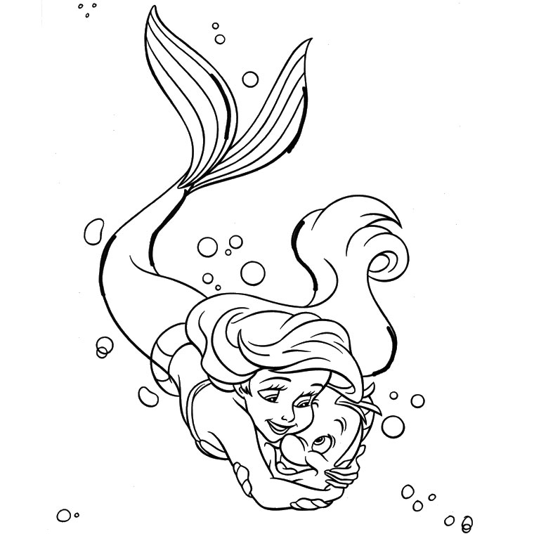 Coloriage Sirène #147231 (Personnages) - Album De Coloriages dedans Coloriage Sirene 