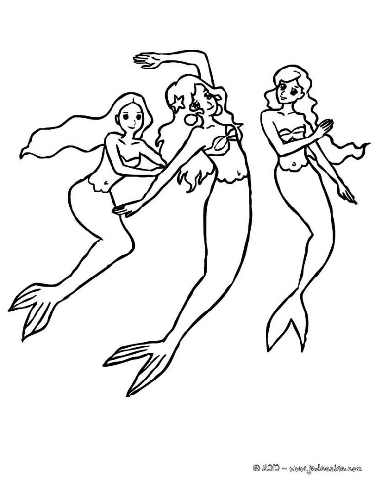 Coloriage Sirene De Mako – Meilleure De Pages A Colorier à Coloriage De Sirene