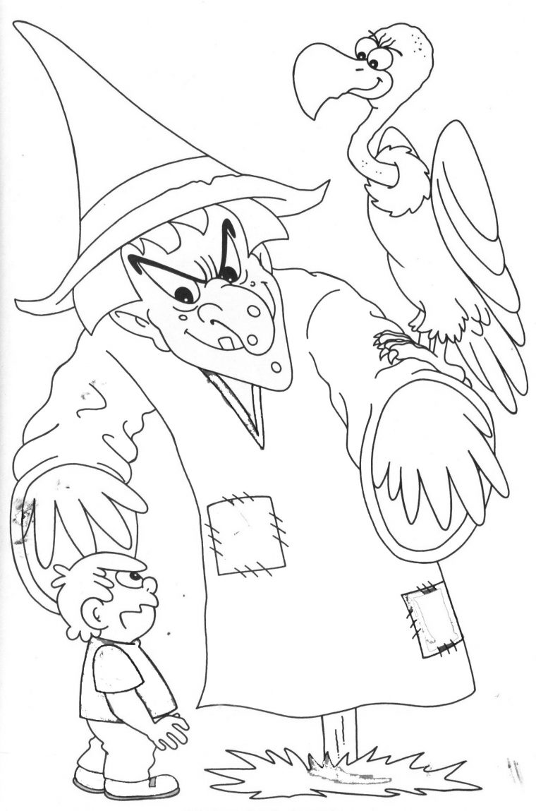 Coloriage Sorcière #108223 (Personnages) – Album De Coloriages avec Halloween A Colorier